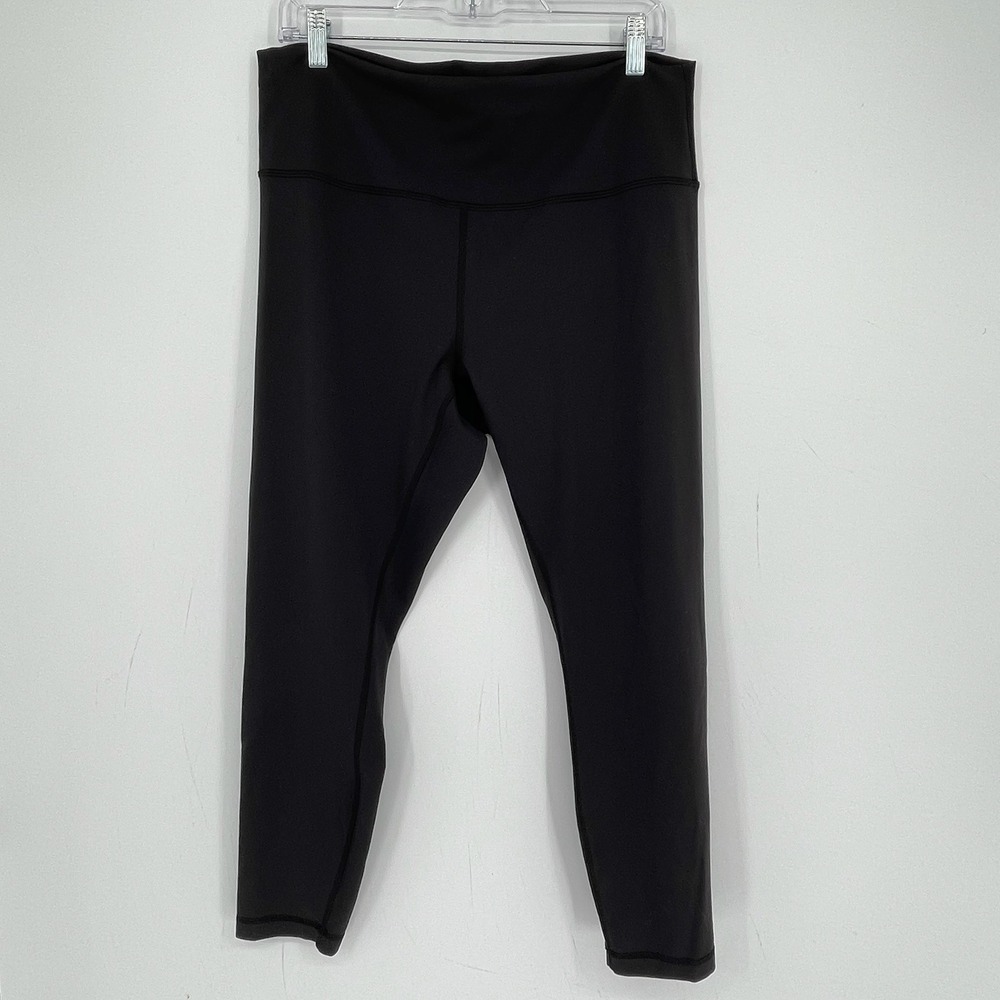 Lululemon Women's Black High Rise 7/8 Length Leggings Size 16